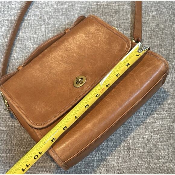 VTG Coach Court Bag Pre-9870 Leatherware USA Glove-Tanned Leather Saddle RARE - Picture 4 of 12